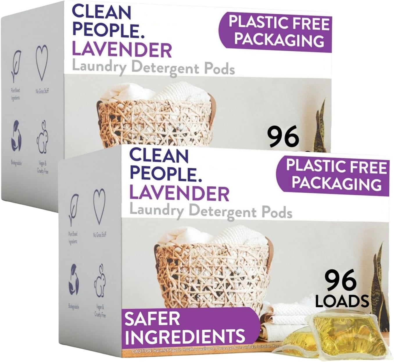 Laundry Detergent Pods - Hypoallergenic Laundry Pods - Ultra Concentrated, Recyclable Packaging, Stain Fighting - Lavender, 192 Pack