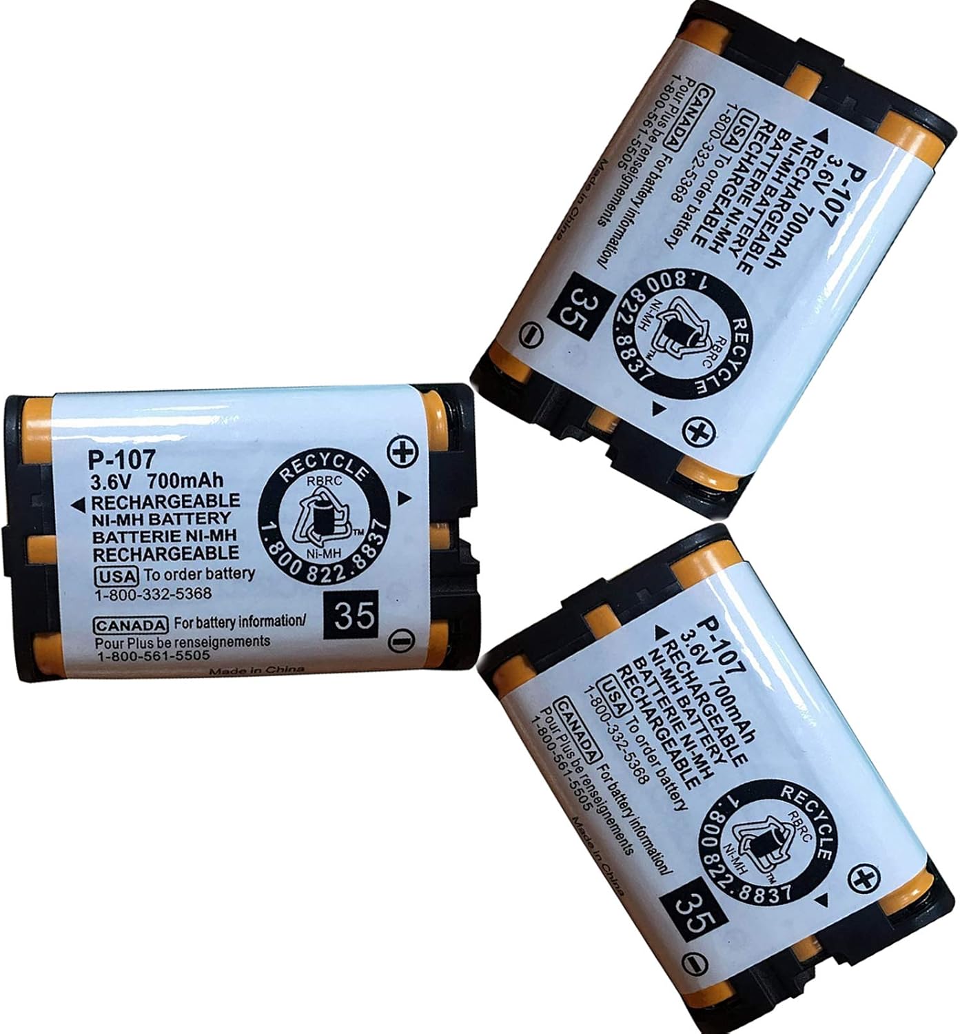 OXWINOU 3.6v 700mAh HHRP107 Rechargeable Cordless Phone