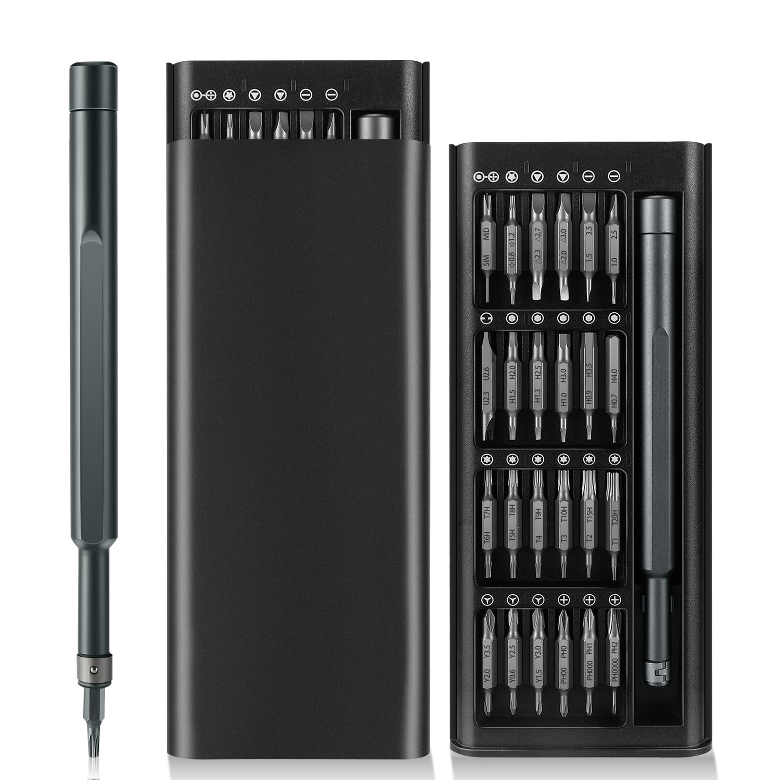 Zikenis 49 in 1 Cacciaviti Precisione Set, Kit Mini Utensili Magnetici, Set Riparazione, Kit di Riparazione per IPhone, IPad, Macbook, Switch, PS4, PS5, Computer, Occhiali, Orologi ecc