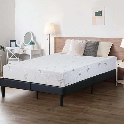 Miniatura 22 de BestMassage Colchón matrimonial de 10 pulgadas | Espuma viscoelástica de gel | Tacto firme medio | Blanco | Cama en una caja, certificado