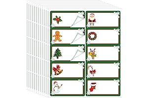 Christmas Shipping Labels 250 Pack Snowflake Design