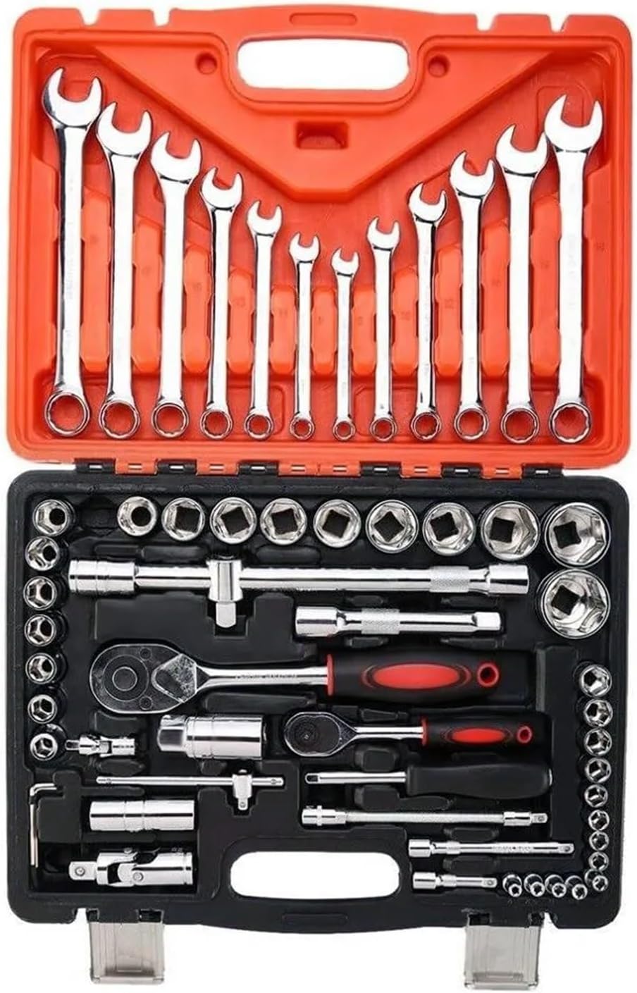 Classic 61PCS Car Repair Tool Case Combination Ratchet Wrench Flexible Head Ratchet Wrench Socket Set