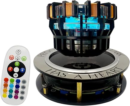 Levitating Arc Reactor LED Light | Floating & Spinning Desk Decor, Sci-Fi Collectible Gift for Men
