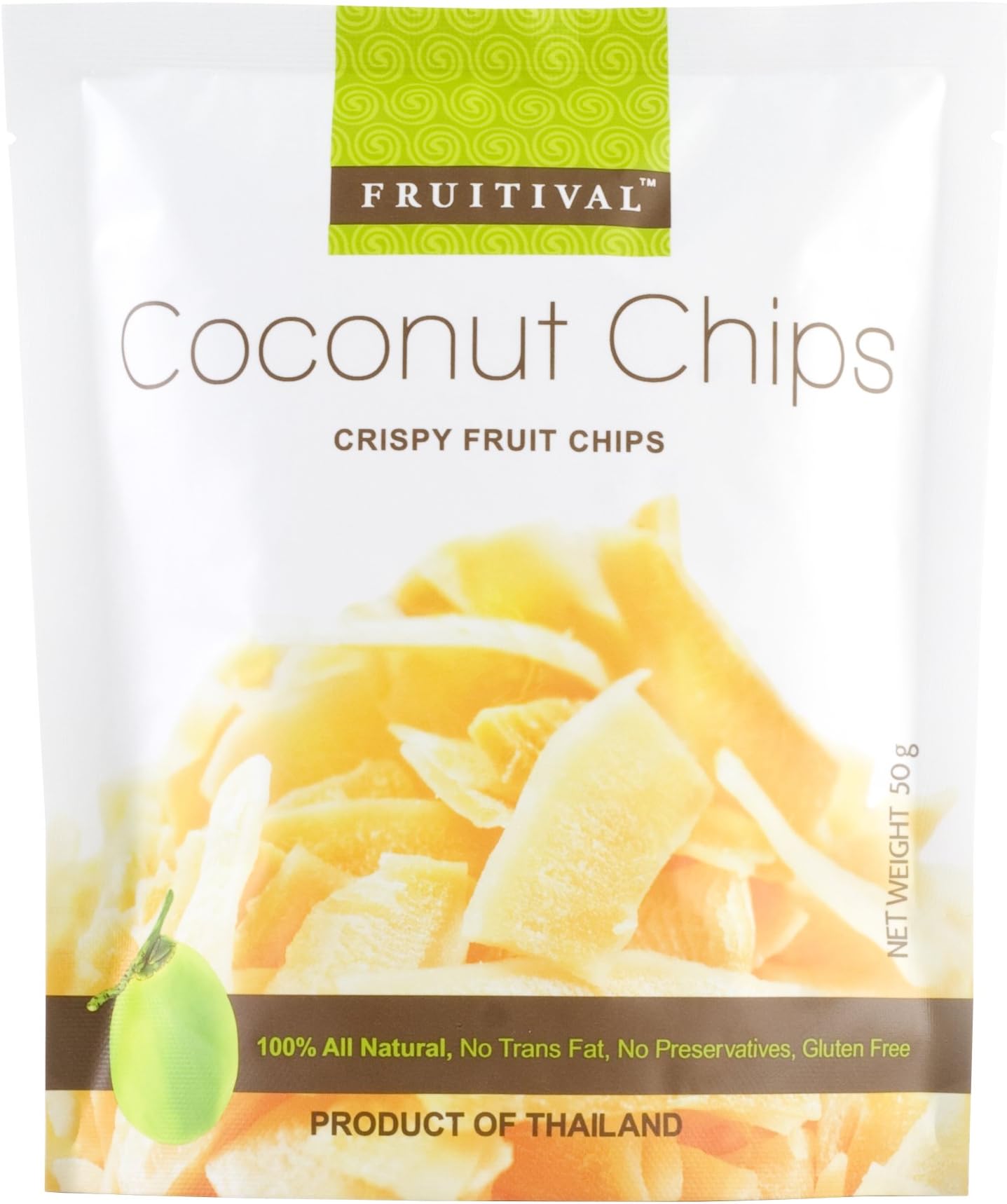 Fruitival Coconut Chips 1.76 oz (Pack of 6)