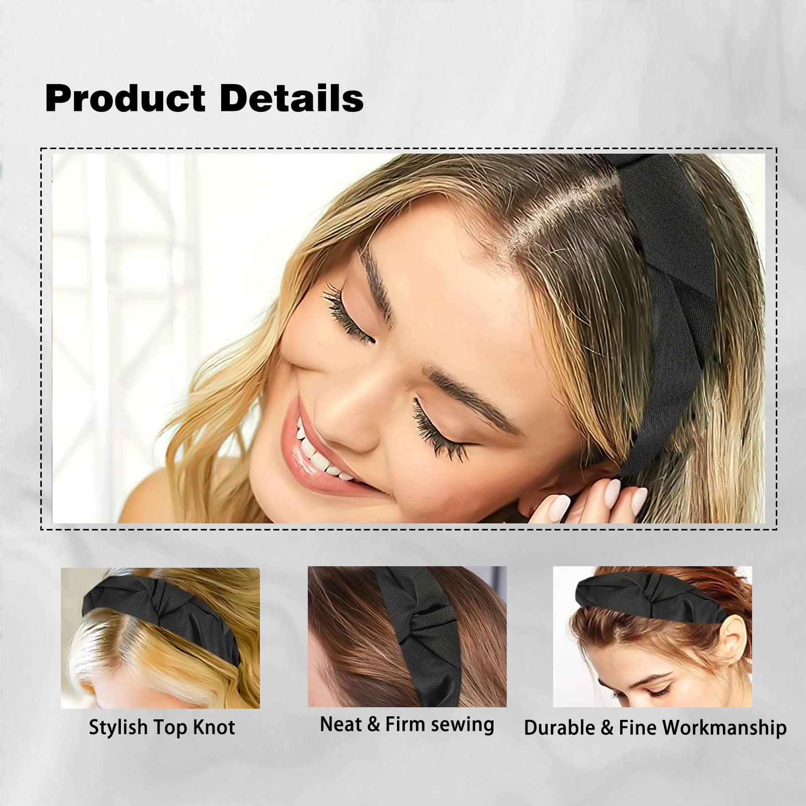 Fascia Per Capelli Argentata Intrecciata – Cerchietto Scintillante Sottile Da Sera O Sposa - Foto 2