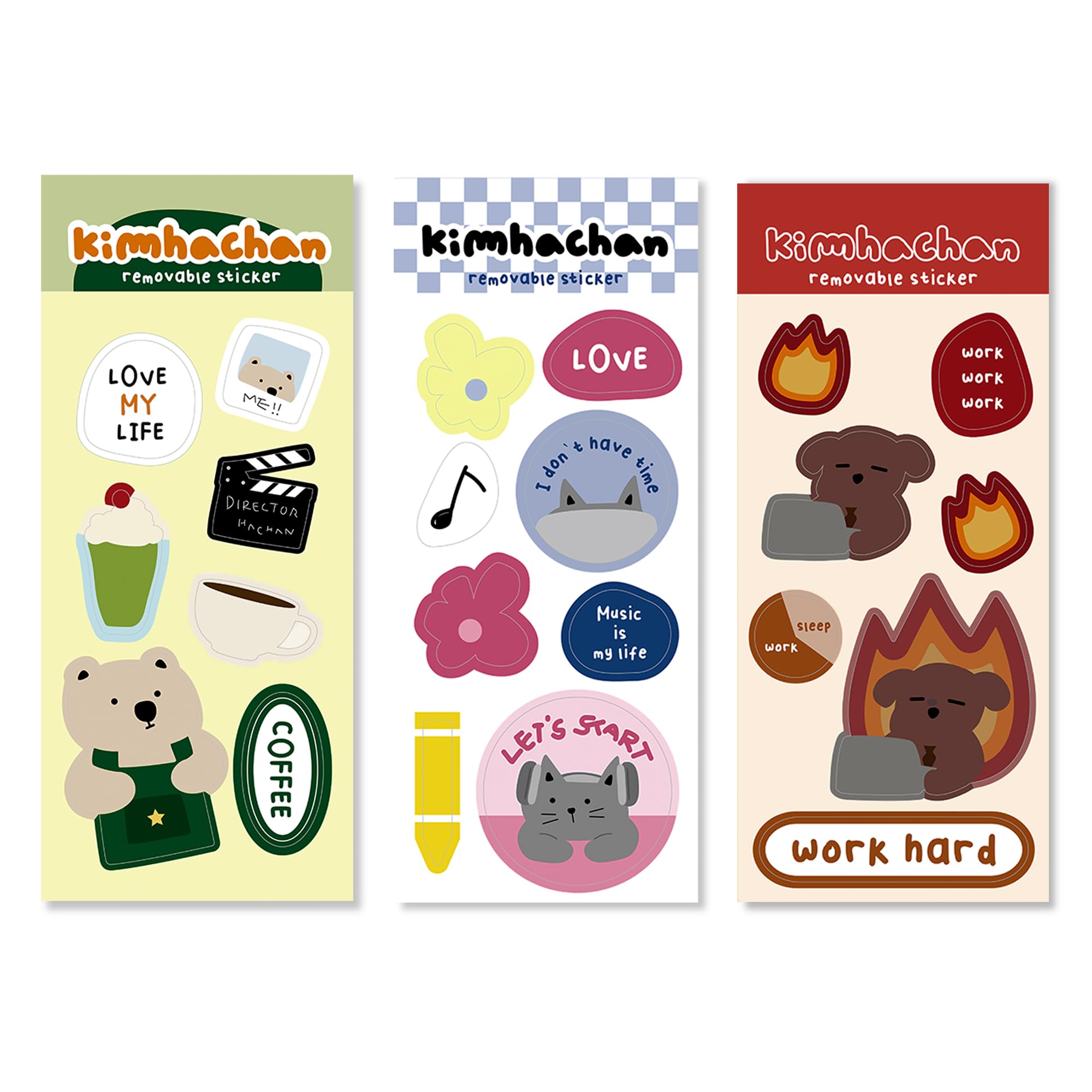 Amazon.co.jp: キムハチャン デイリーフレンズ リムーバブル シール