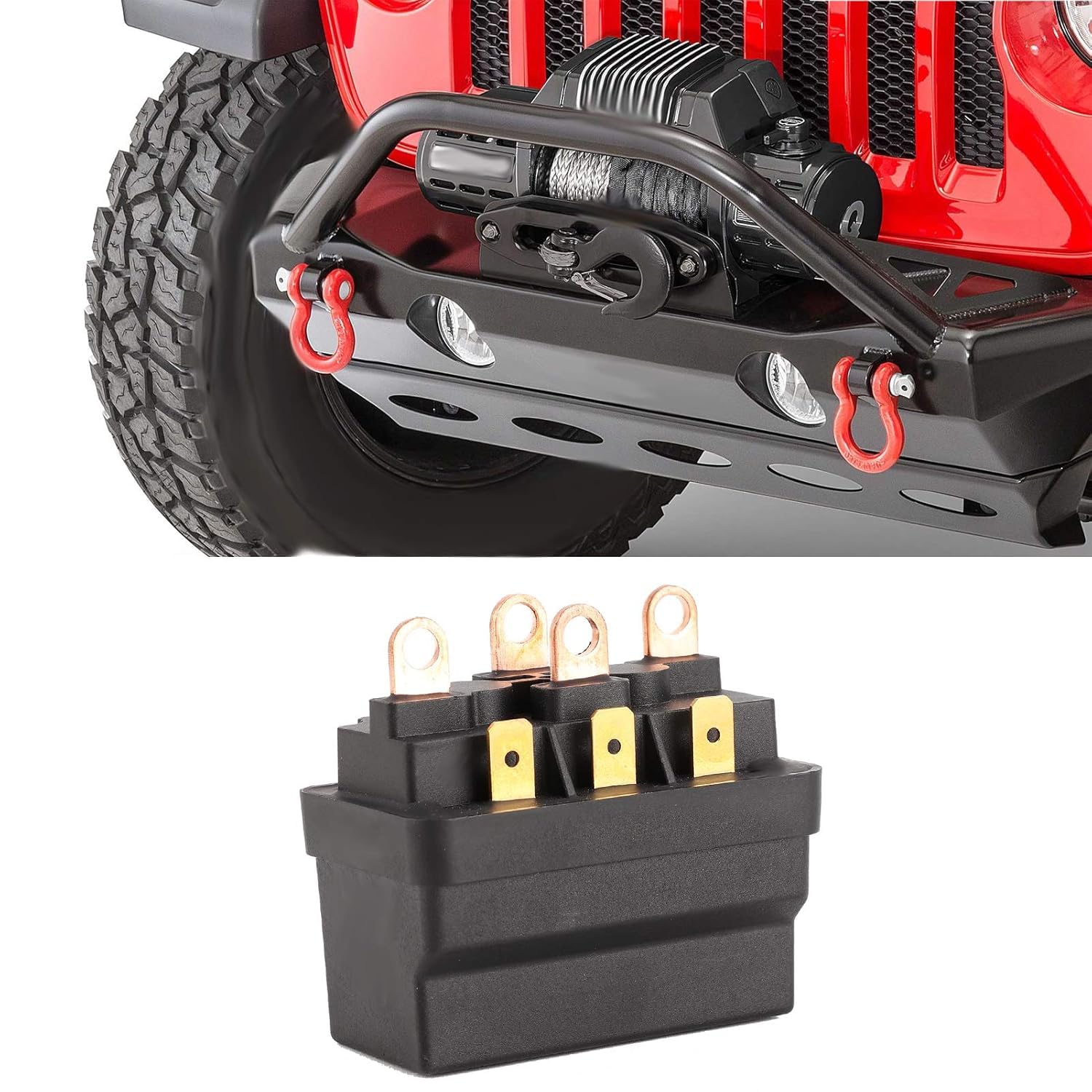 Aramox 12V 120A Acciaio Universale Verricello Relè Contattore Verricello Solenoide Verricello Relè Solenoide per ATV UTV 4X4 Veicoli