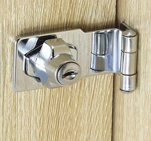 Miniatura 6 de Aleación de zinc 90 grados con llave de cerrojo de bloqueo de giro Perilla de bloqueo con llave para puertas Gabinete