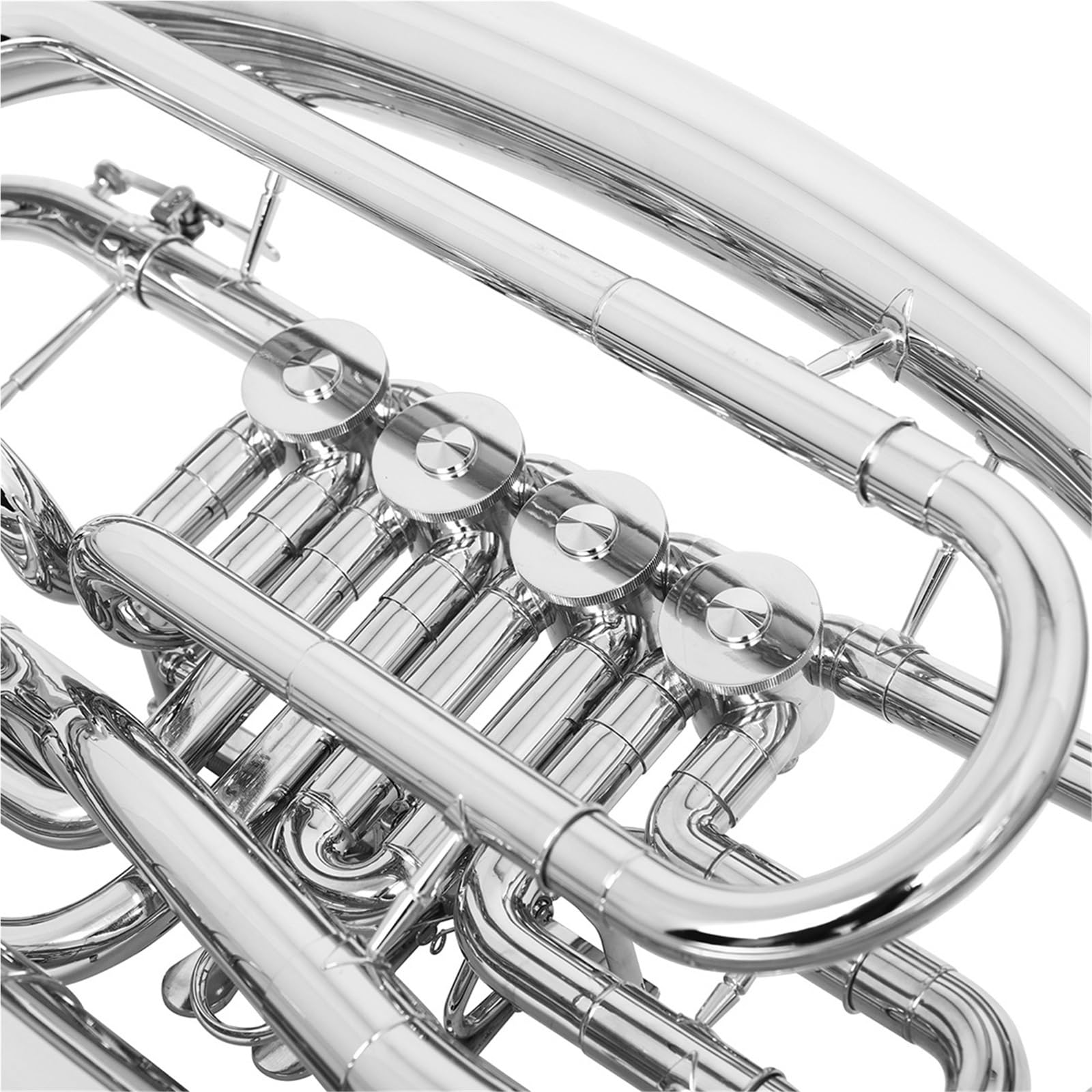 Eufonium Instrumenty Muzyczne Bb Tone Euphonium 4 Klawisze Niklowany Mosiądz Początkujący Dorośli Ćwiczą Grę Na Instrumencie Muzycznym