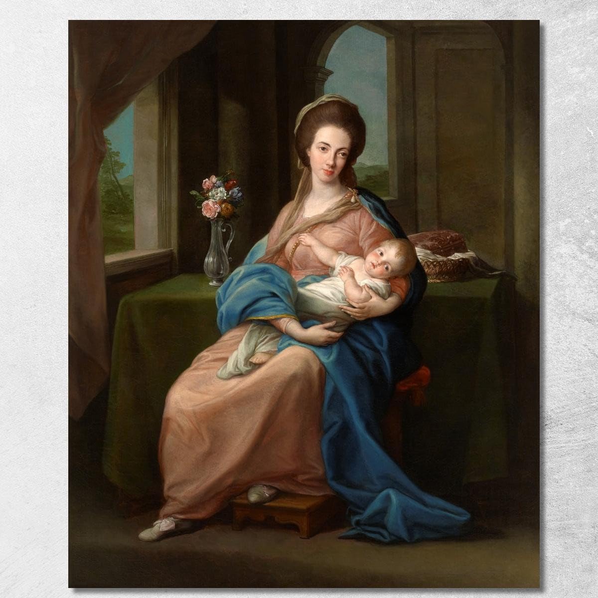 Tableau Pompeo Batoni Marquise de Headfort : encadrement Fine Art haut de gamme d'exception