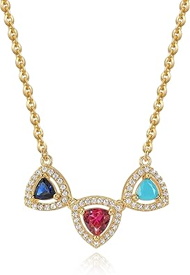 Fettero Gold Necklace for Women - 14K Plated Dainty Gold Necklaces Cute Charm Pendant Trendy Necklaces for Women Jewelry
