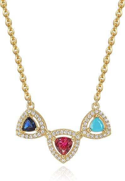 Fettero Gold Necklace for Women - 14K Plated Dainty Gold Necklaces Cute Charm Pendant Trendy Necklaces for Women Jewelry