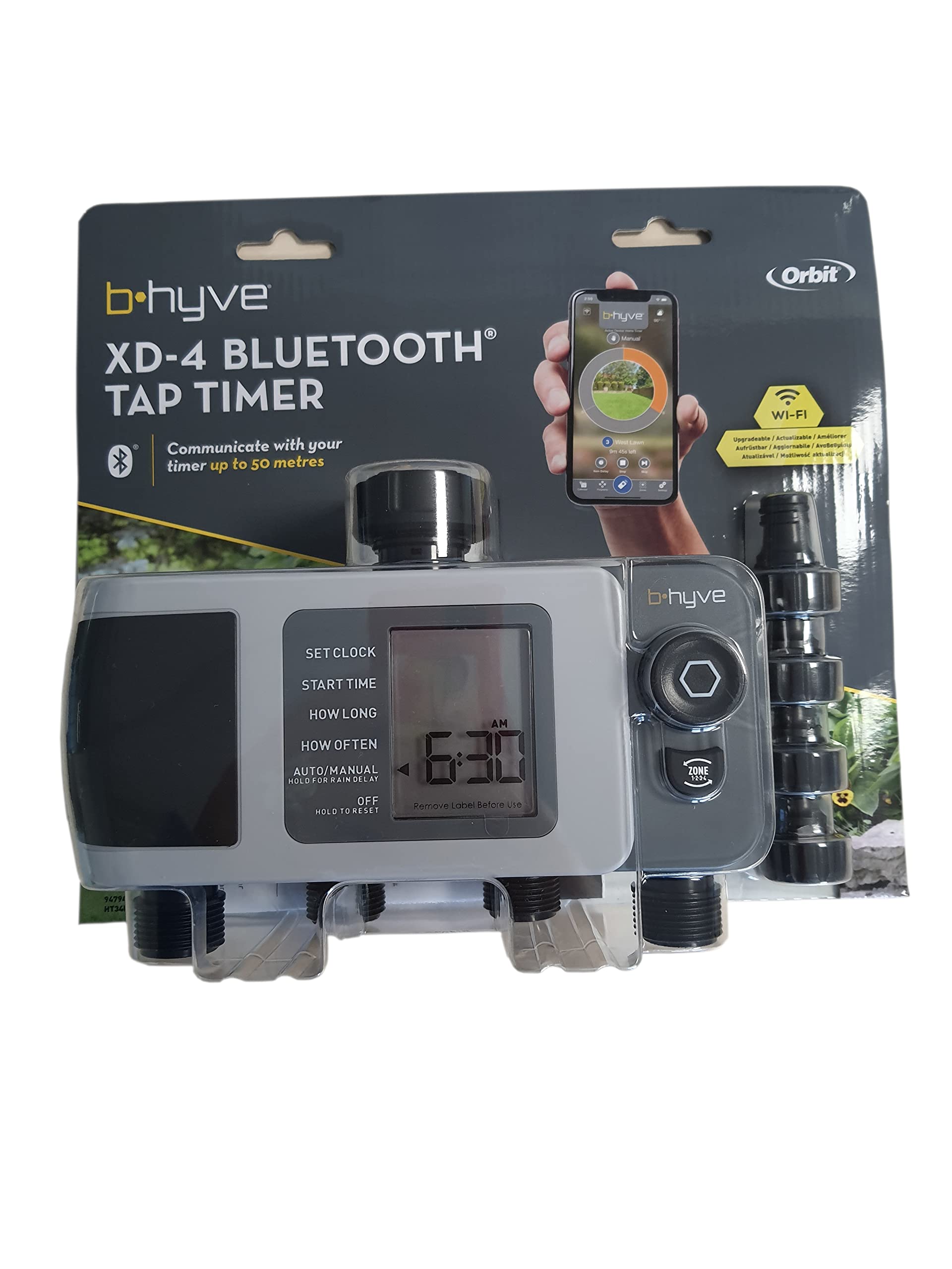 Orbit 94794-ES Programador Inteligente de riego Digital por Bluetooth BHYVE-XD 4 Salidas