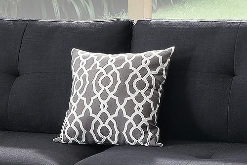 Miniatura 16 de Poundex Sofás, Gris Gris,Negro -,https://www.amazon.com/dp/undefined