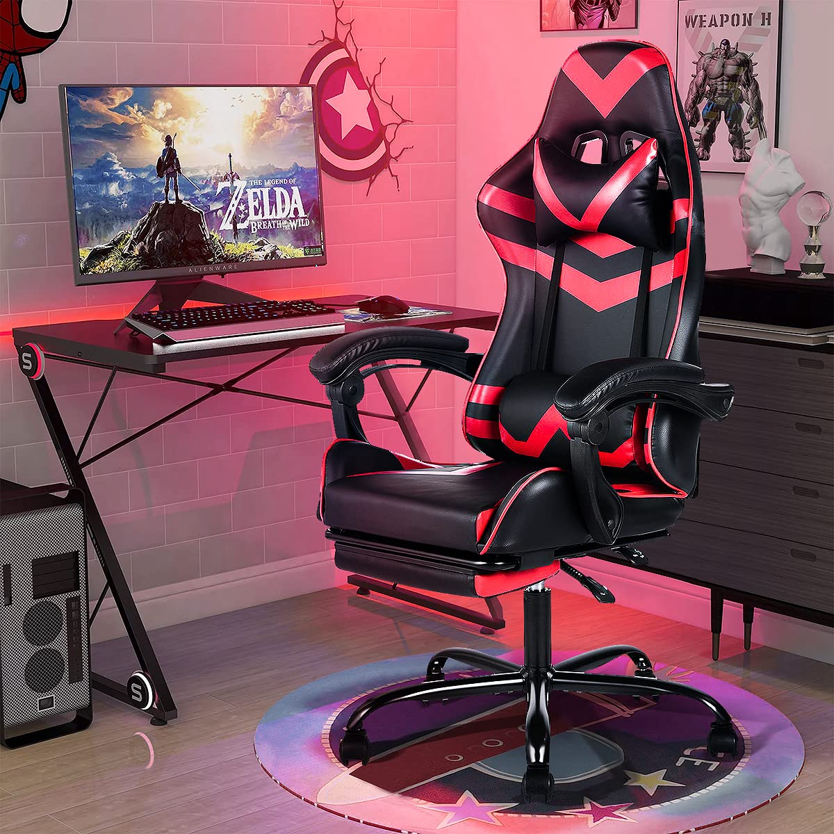 Buy Recaceik Gaming Chair, Ergonomic Gaming Chair with Lumbar Support