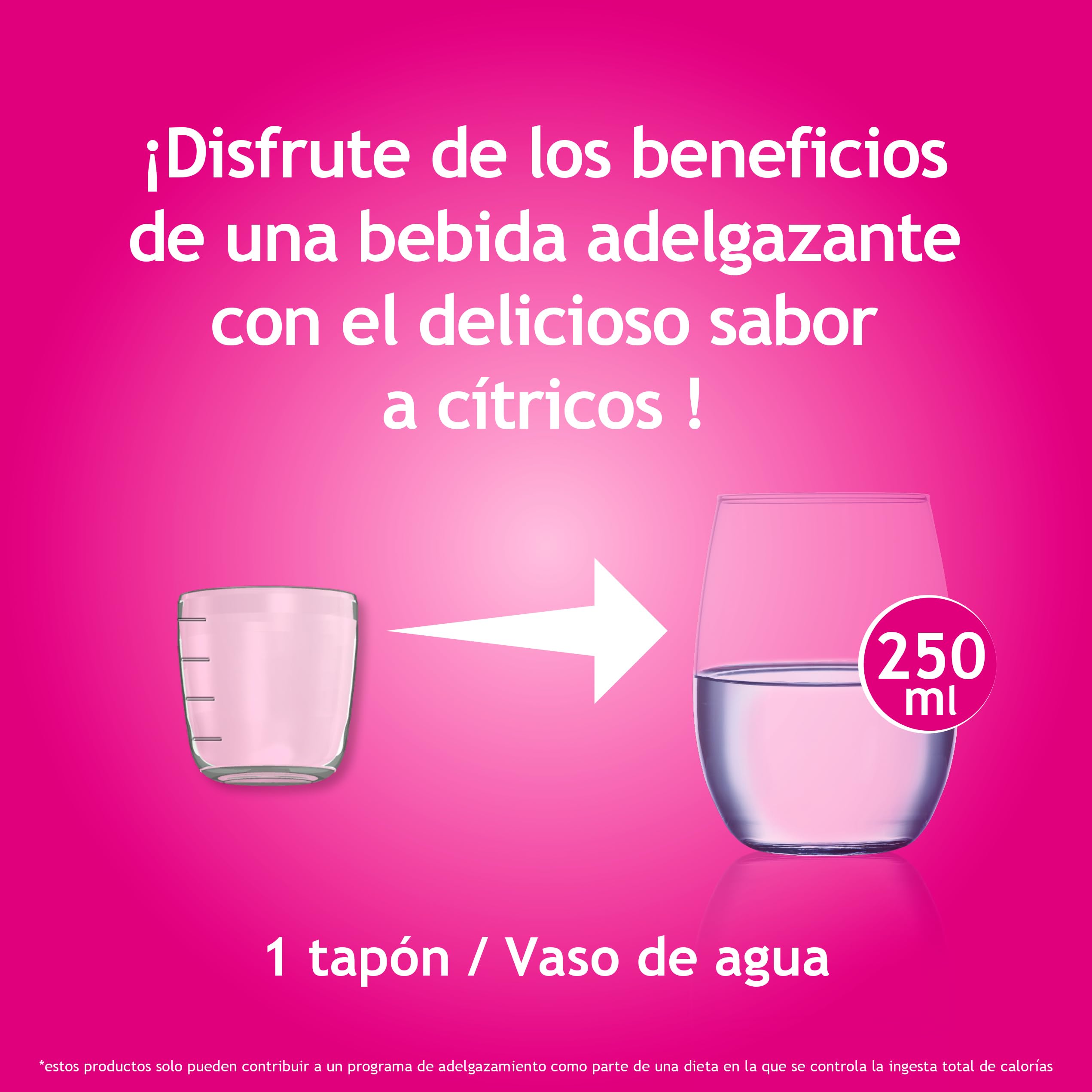 JUVAMINE - Botella Quema Grasas - Ayuda al Control de Peso - Guaraná - Maté - Té Verde - Sabor a Cítricos - Programa Intensivo de 10 Días con Plantas - 500mL