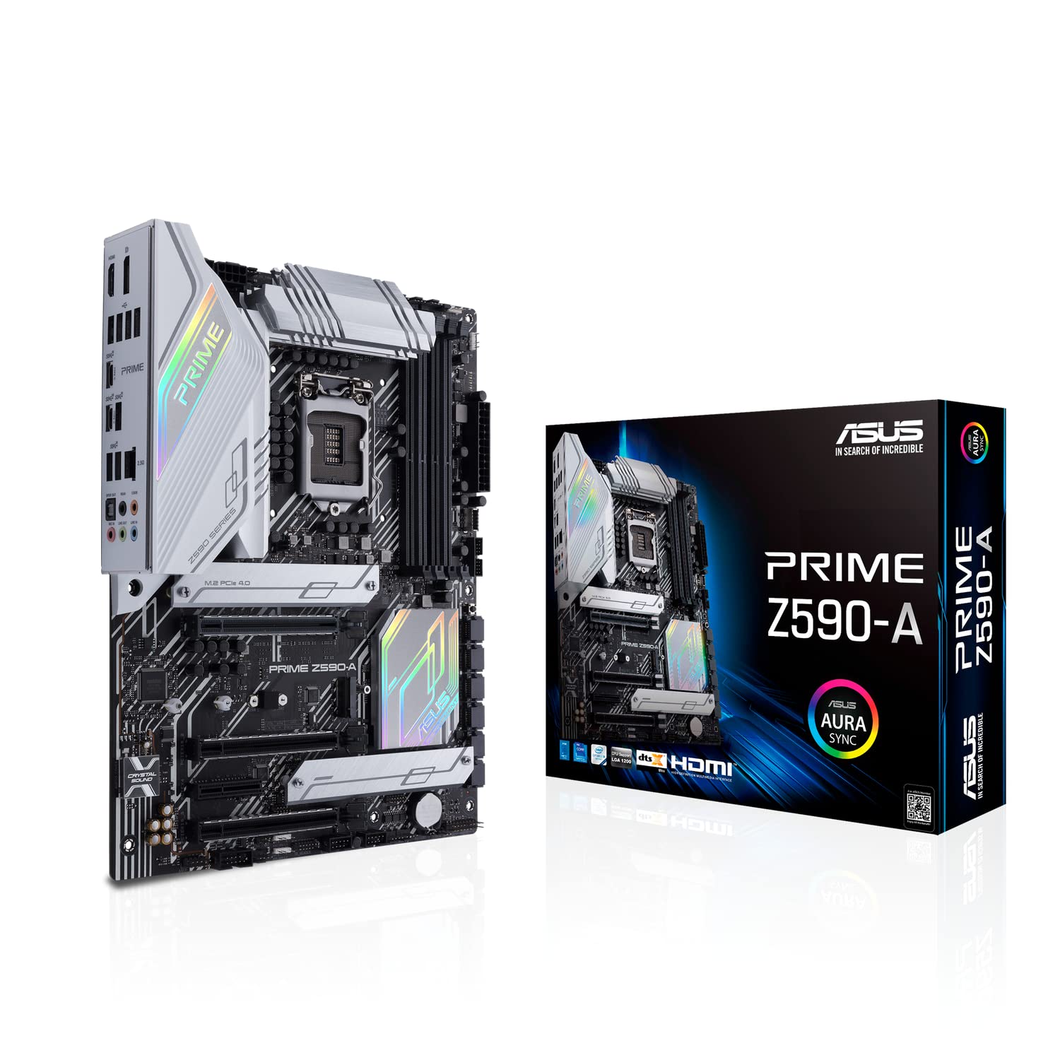 ASUS PRIME Z590-A (INTEL Z590) LGA 1200 ATX motherboard with PCIe 4.0