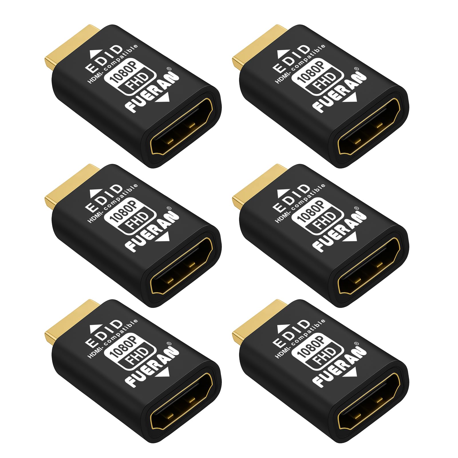 Adaptateur émulateur HDMI edid - émulateurs - Pass-Through fiable pour répartiteurs vidéo, rallonges, récepteurs AV - Plug & Play (1920 x 1080 @ 60 Hz(1080p) - 6P)