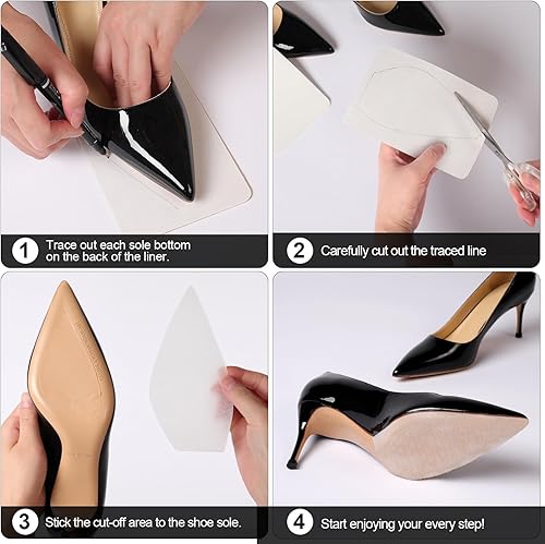 Miniatura 5 de Protector de suela para zapatos de tacón alto, protector de la parte inferior del zapato y protector de suela, almohadillas antideslizantes para