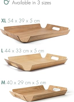 Bredemeijer Serving Tray Madera M, Rectangular, Wood, Brown, 287x398x44mm