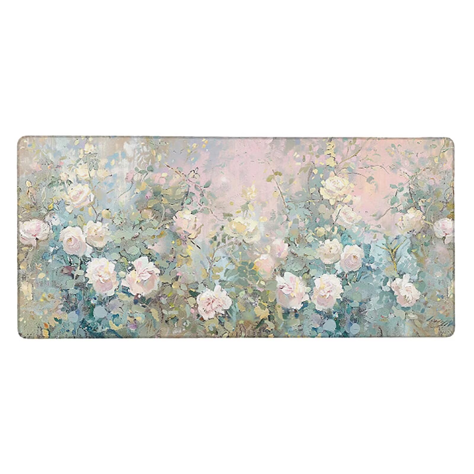 Rosa Alfombrilla Ratón 1500 x 800 x 3mm Alfombrilla Escritorio Rosa Mouse Pad con Bordes Cosidos Impermeable Base de Goma Antideslizante Tapete Rato Escritorio para Accesorios de Oficina, Regalo 2-3