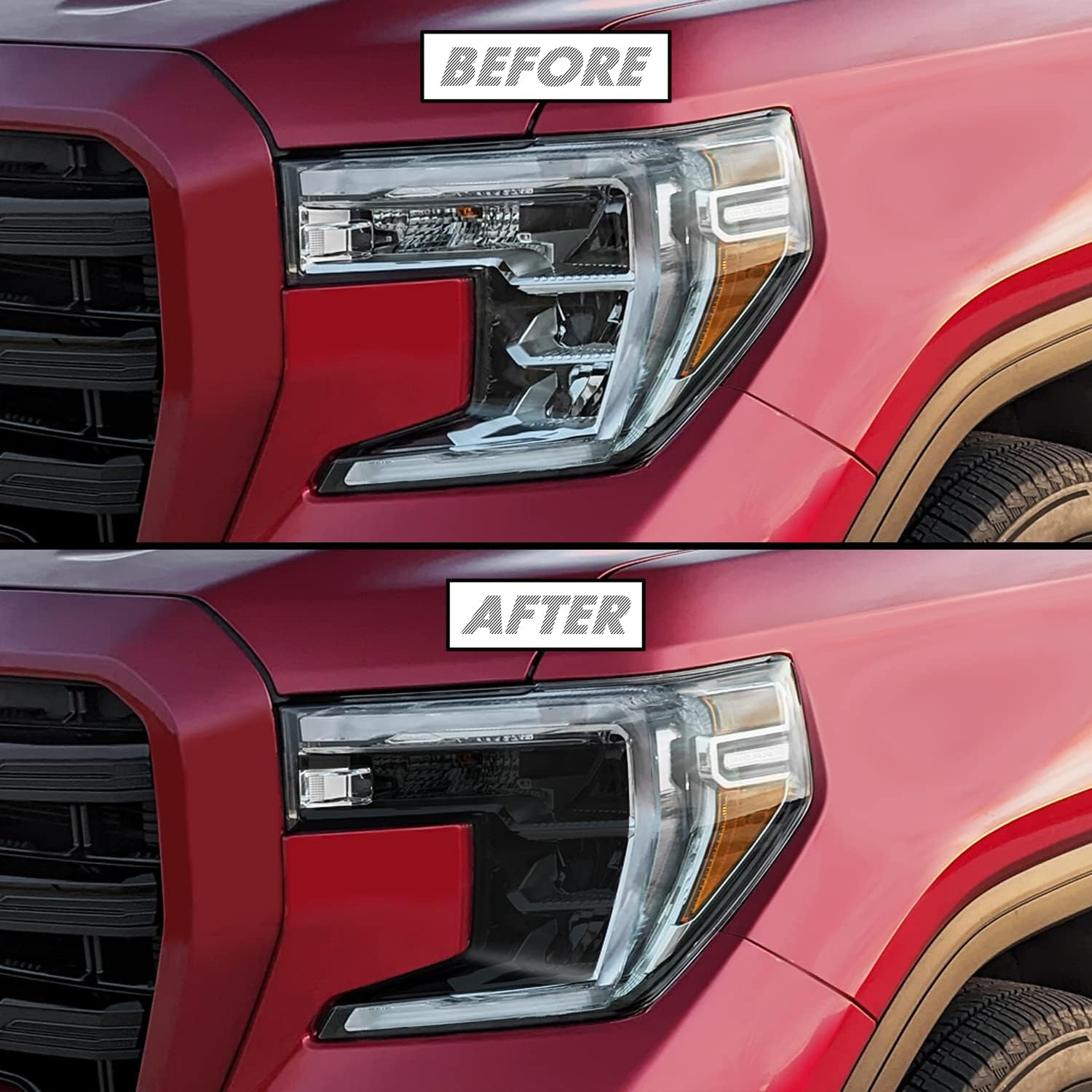 SlickMod PreCut Vinyl Smoke Tint for 20192021 GMC Sierra