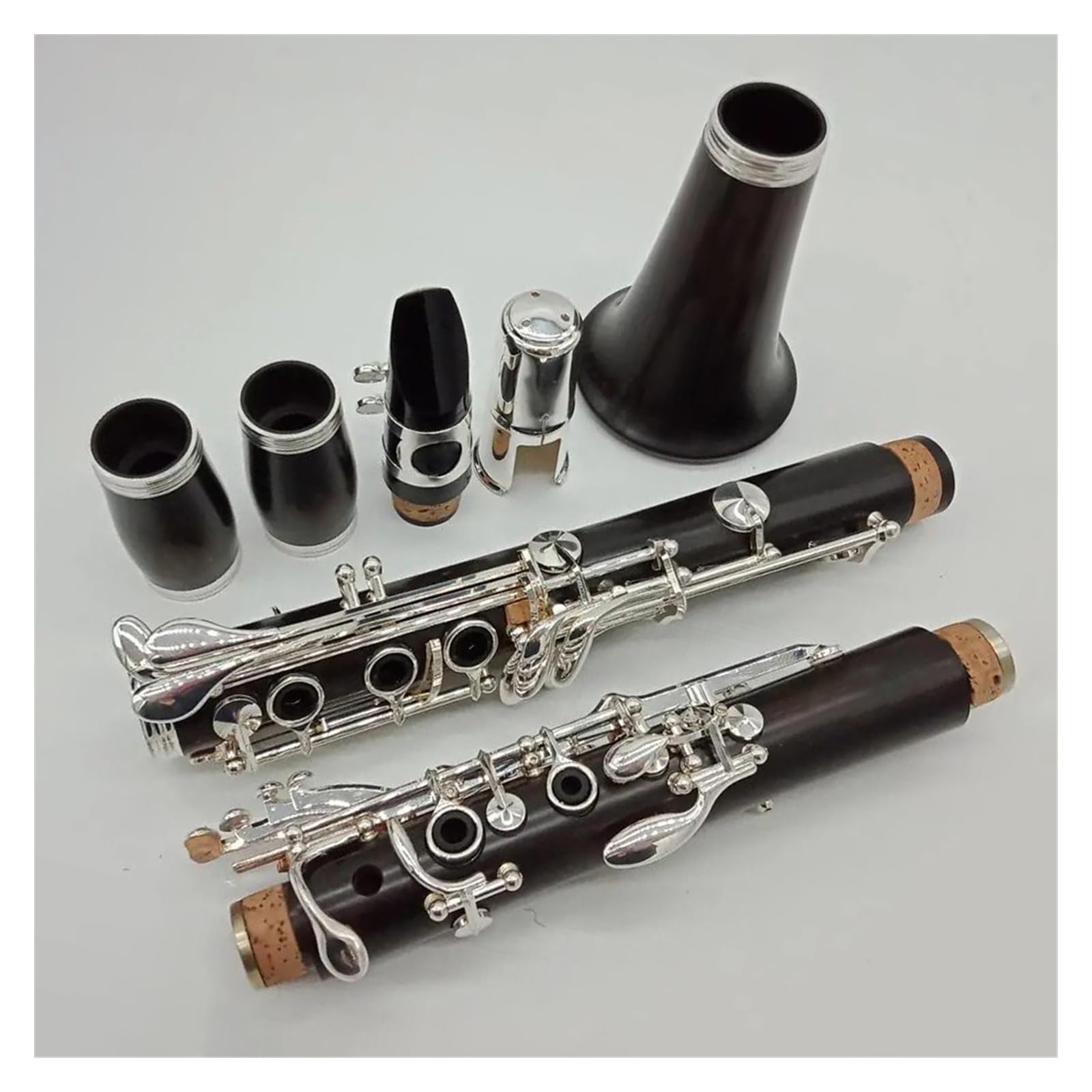 17 Teclas Teclas De Cuerpo De Baquelita Clarinete En Tono Bb Instrumentos De Viento De Madera Profesionales Con Boquilla Clarinete Para Principiantes