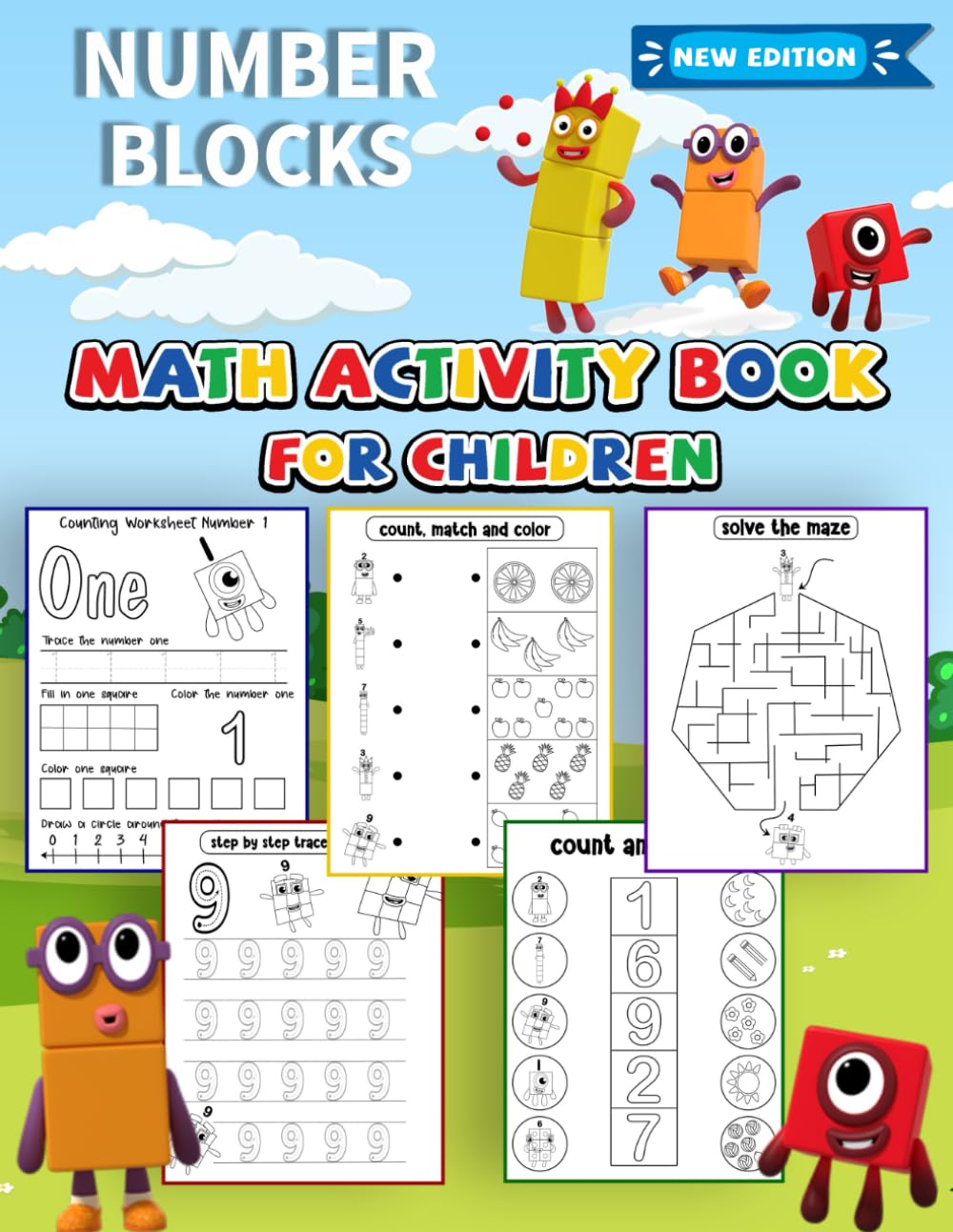 Math Activity Book for Children/numbers: My first number activity math book for kids age 3-7