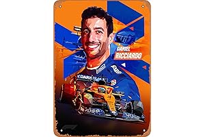 Metal Signs - Formula 1 Daniel Ricciardo Low Poly