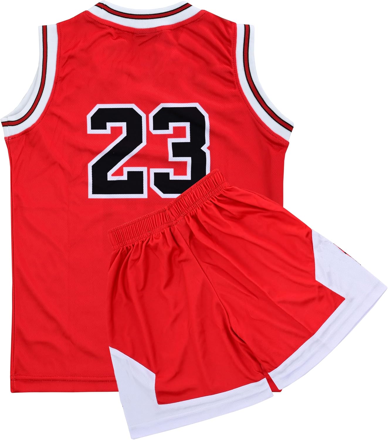 Youth Basketball Jerseys for Boys Girls Gradient Basketball Jersey Shorts for 2-14 Years Kids Training Uniform Sets - Image 4