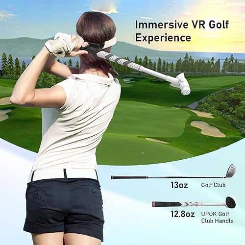 Miniatura 3 de UPOK VR Golf Club Attachment Compatible with MetaOculus Quest 3 - Controllers Grips Professional Handle Sleeve for Golf +, Golf 5,eClub Enhance