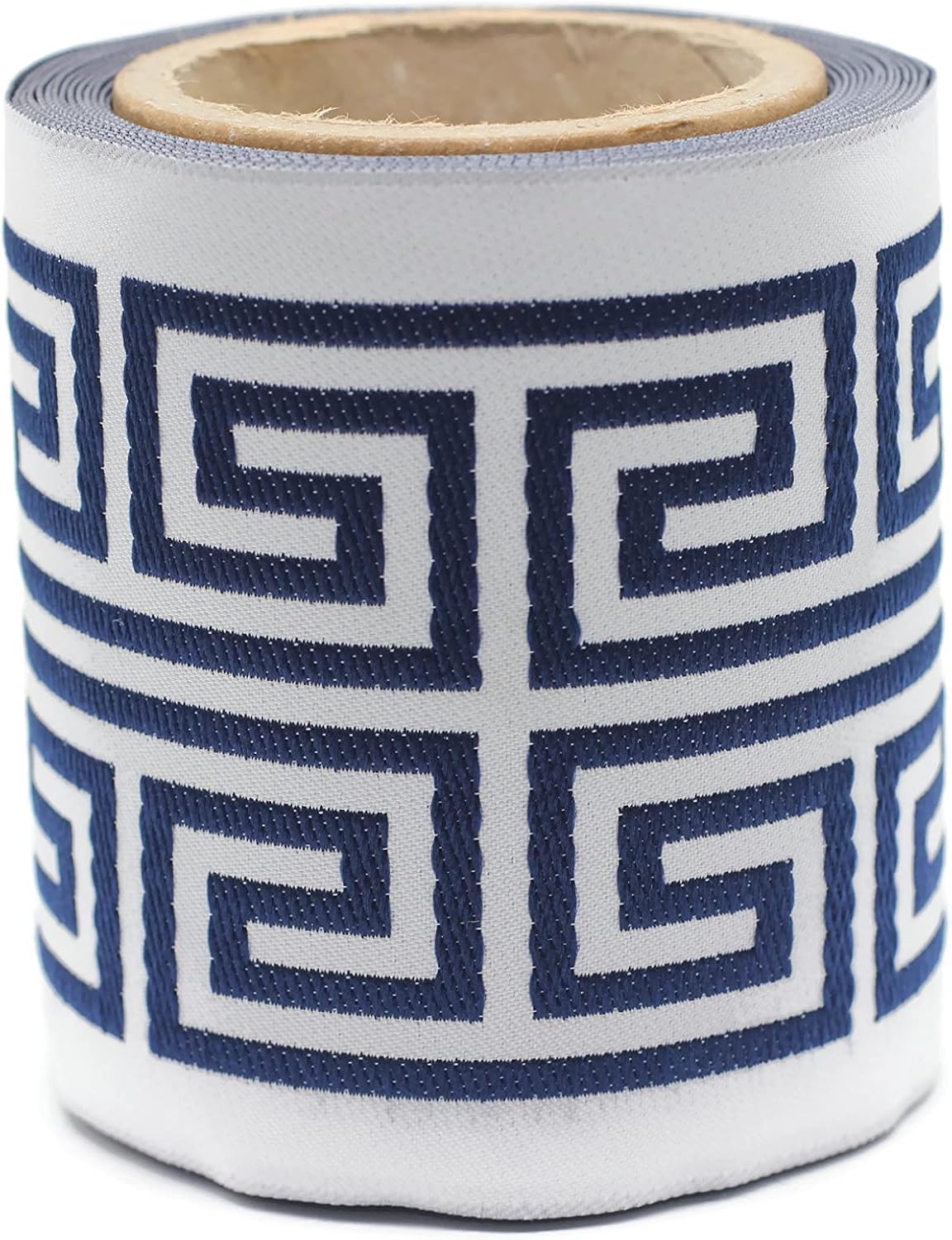 3.8 Yards Spool 3.9" Greek Key Drapery Trim Jacquard Ribbon for Your Drapes Curtains Drapery Banding Trim Tape V16 176