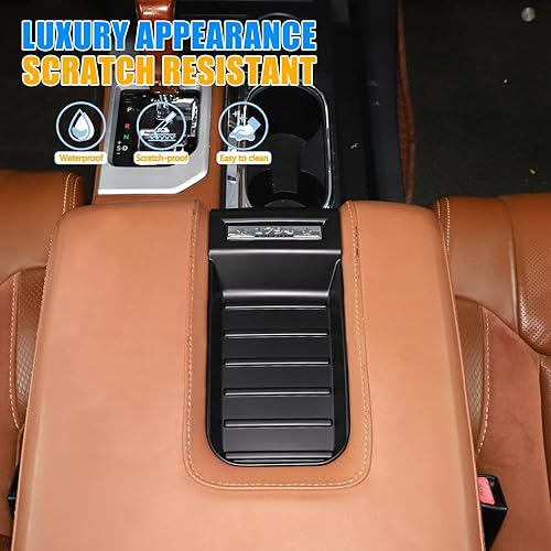 Miniatura 3 de LLKUANG Caja de reposabrazos de consola central, caja de almacenamiento, calcomanía para automóvil, accesorios de automóvil para Toyota Tundra