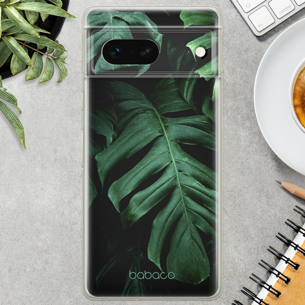 BABACO ERT Group Mobile Phone case for Google Pixel 7 Original and Officially Licensed Pattern Plants 003 optimally adapted to The Shape of The Mobile Phone, case Made of TPU