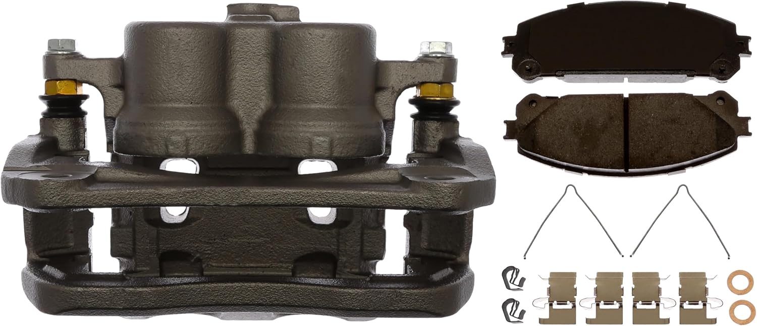 ACDelco Gold 18R11973 (19336909) Front Driver Side Disc Brake Caliper Assembly with Ceramic Pads (Loaded Non-Coated)