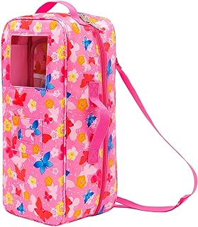 ZITA ELEMENT 14.5 Inch Wellie American Wishers Girl Doll Carrier Bag Case for American14.5 Inch Girl Doll Clothes and Accessories Storage