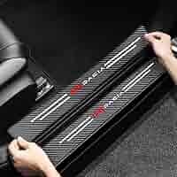 Auto Einstiegsleisten Für Dacia - Kratzschutz In Kohlefaser-Optik