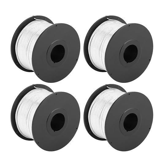 4 rollos de alambre atador para varillas de acero 0.8mm miniatura 2