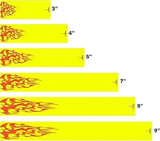 White Water Archery Tribal Flames 1 Fluorescent Neon Yellow Orange Flames Arrow Wraps 15 Pc (5, 1)