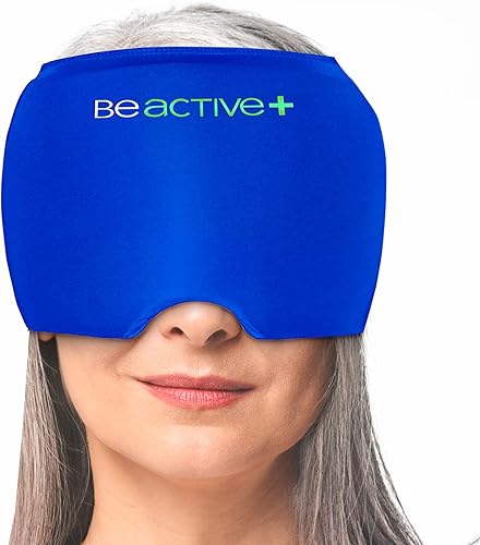 BeActive Plus Relief Cap - Tapa de gel para ajustar la forma y el hielo, reutilizable, elástica y ajustada (máscara de bolsa de hielo) Cobertura de
