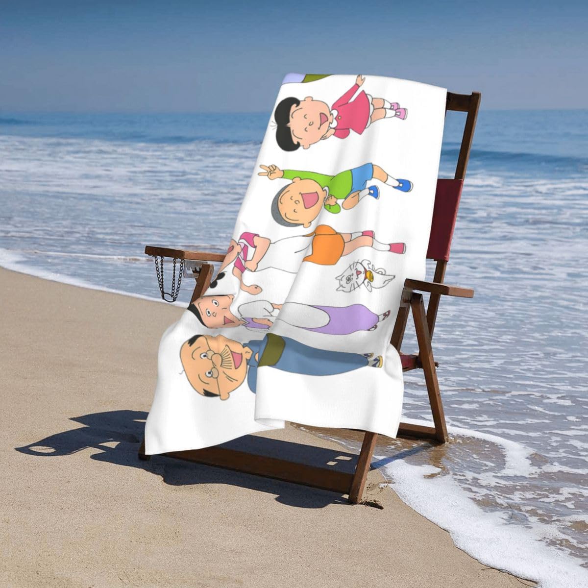 Amazon｜バスタオルサザエさん (6) 大判 ビーチタオル アニメ