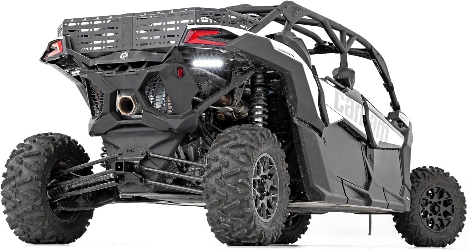 Rough Country 6" Rear-Facing Dual LED Light Bar Kit for Can-Am Maverick X3 UTV - 18W, 2880 Lumens, Waterproof Flood Beam, Slimline UTV Off-Road Lighting