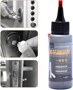 Keyhole Lubricant, Powder Graphite Lubricant, Door Core Lubricant, 50 Ml, Graphite Dry Lubricant, Keyhole Lubricant Pencil Powder, Lock Core Lubricant, Graphite Powder Professional Door Lock Lubricant