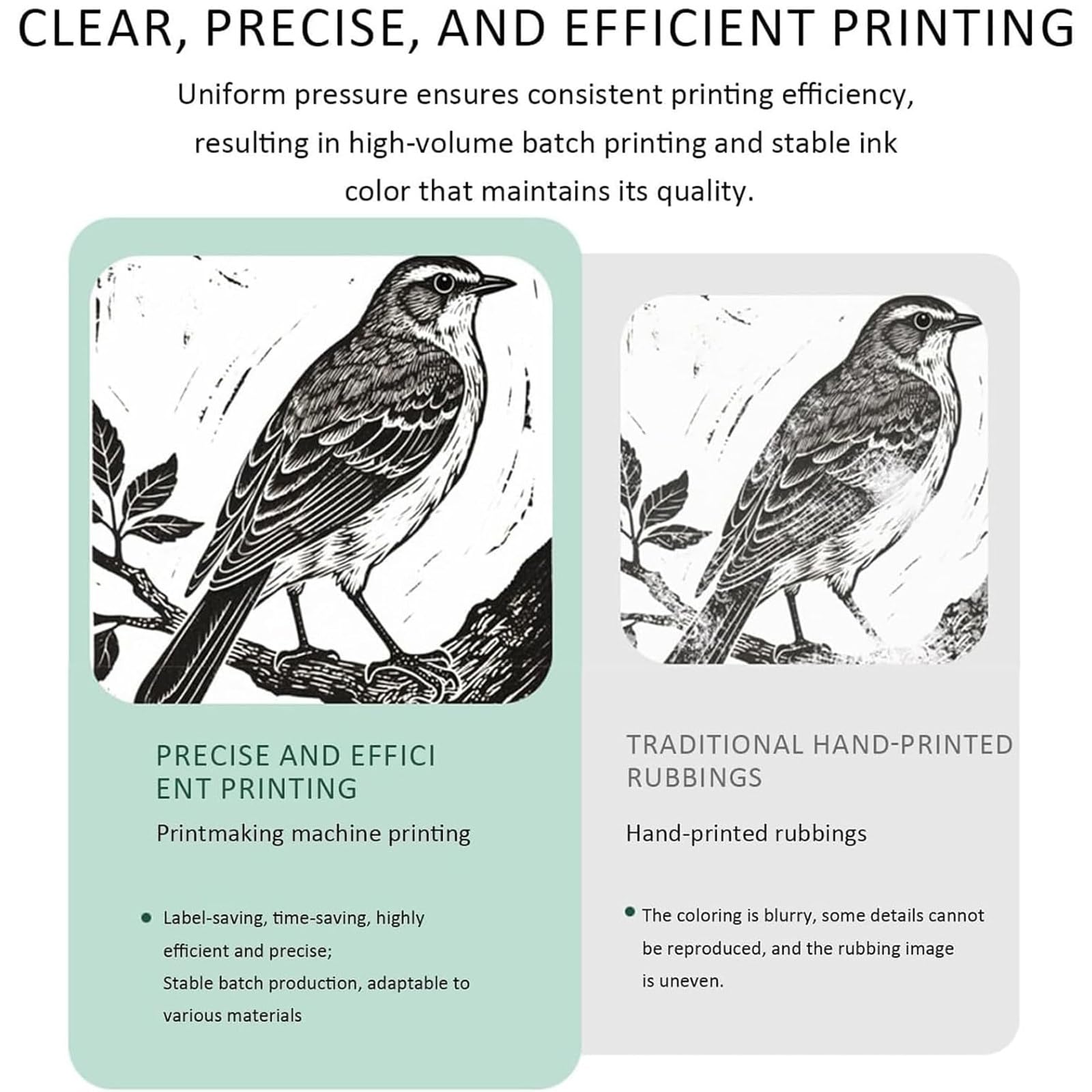 Macchina da stampa per incisione manuale, altezza regolabile del rullo della macchina piana della stampa per l'esposizione decorativa, piatti del libro