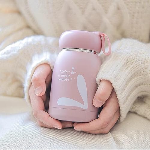 Miniatura 9 de Mini botella de agua de 10.8 oz10.8 fl oz taza de café de viaje con asa, tazas térmicas para bebidas calientes y frías, vasos aislados para mujeres,