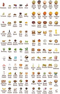 Permanent Kitchen Lable Stickers for Condiments, Pulses, Spices etc. Waterproof, Scratch Proof UV Stickers for Surfaces Like Glass, Wood, Metal, Ceramic, Plastic etc. Large pack-120 Items-picture-17