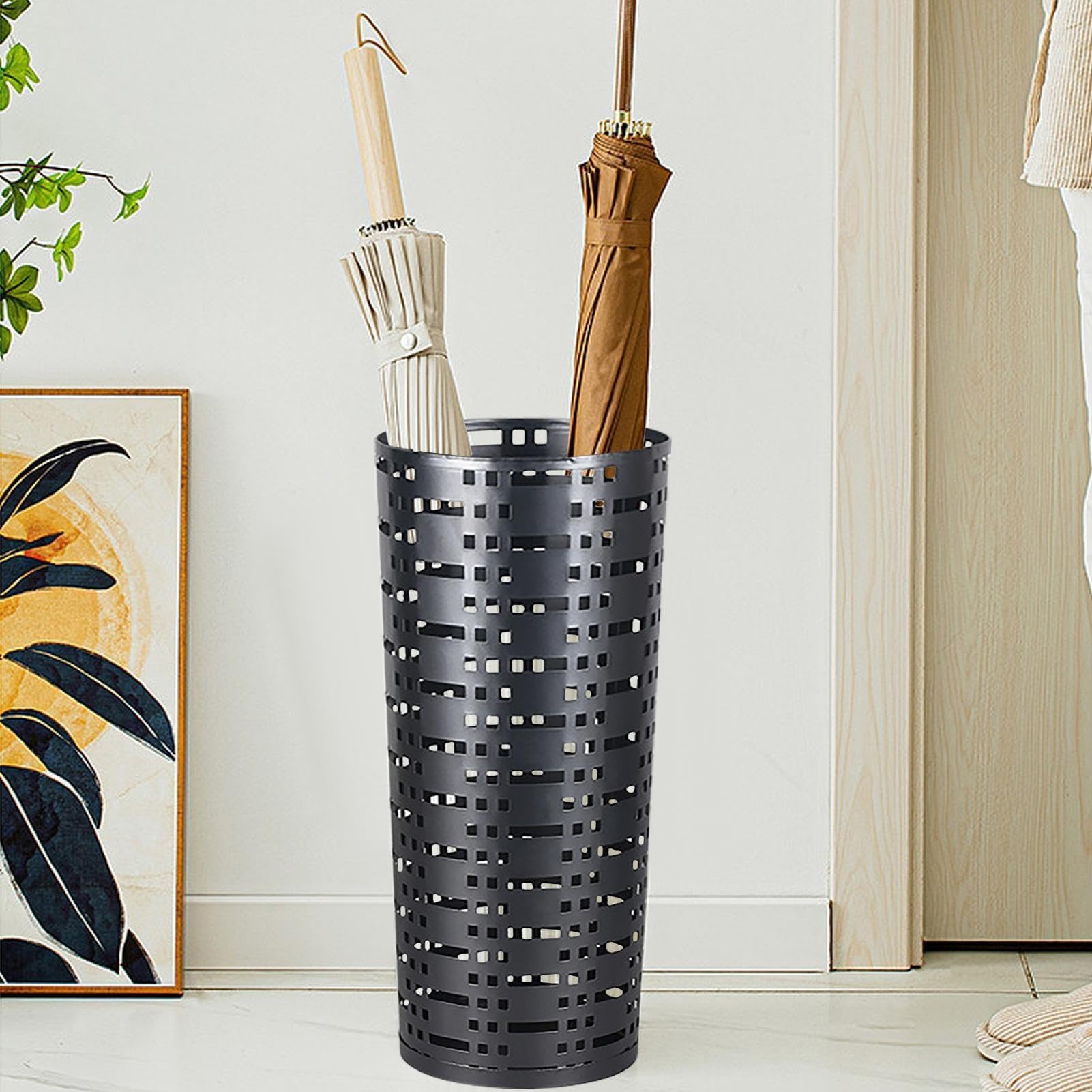 Metalowy stojak na parasol, wielofunkcyjny Sto do gazet i parasoli, elegancki design do domu i biura oraz oszczędzający miejsce Solut