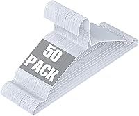 Vista 1 de SPECILITE Perchas de Alambre de Metal a Granel Paquete de 50 con Ranura, 16.7 Pulgadas, Calibre 12 Ultra Delgadas, Antideslizantes, para Trajes