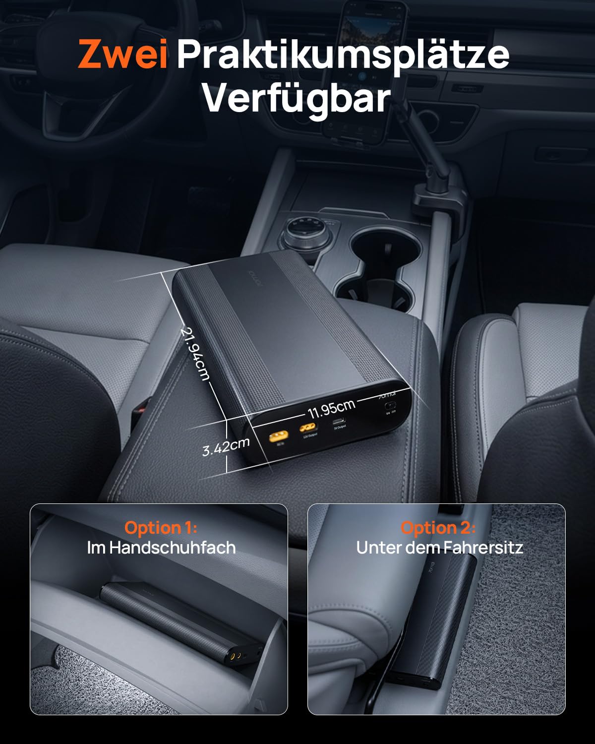 70mai Dashcam Akku Pack BL96NNX, 96Wh LiFePO4-Ersatzstromversorgung mit bis zu 30 Stunden Parkmodus, Ausgestattet mit Unterspannungsschutz, XT30+USB-C Ausgang, 7 Schutz BMS(Sicherungskasten Ladung)