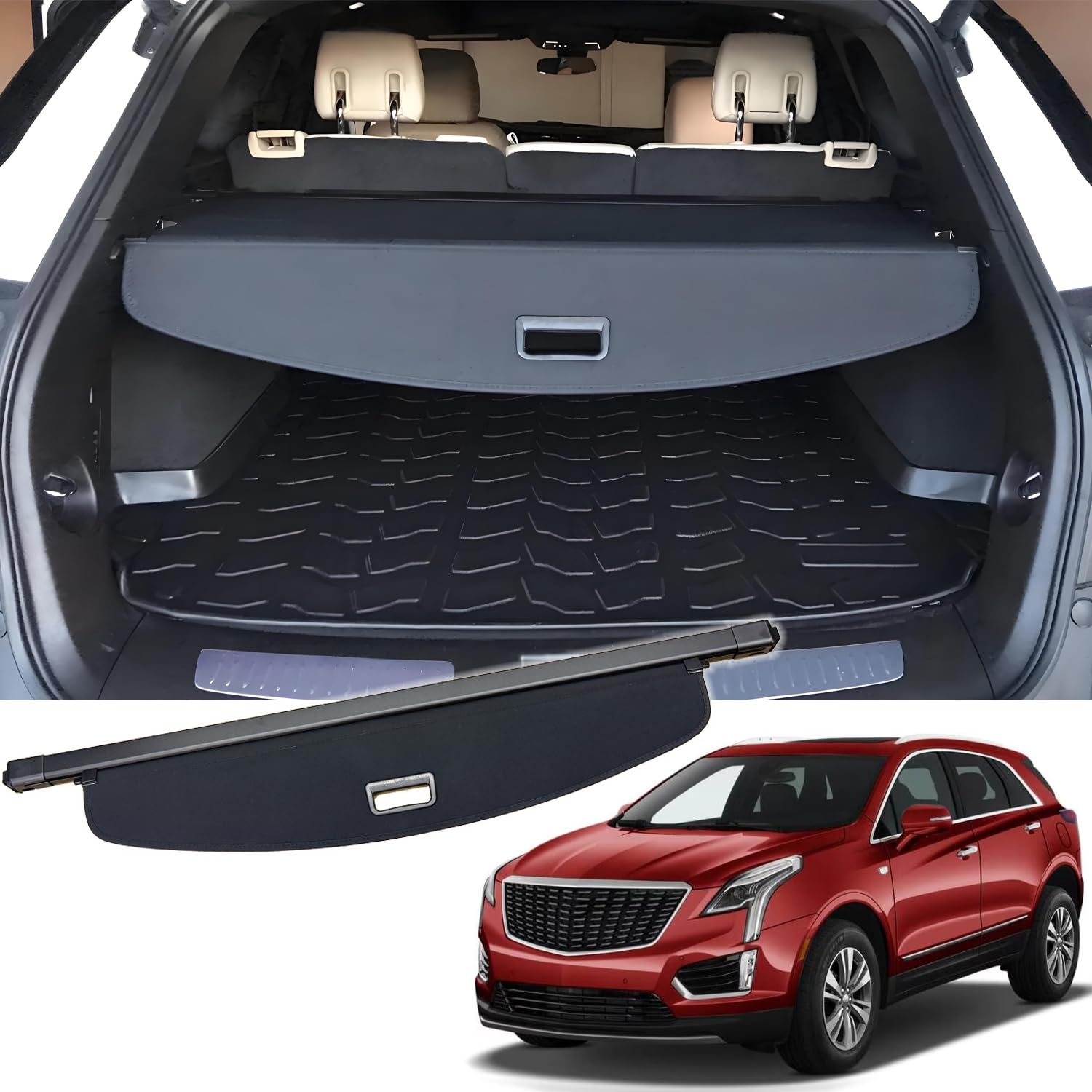 Amazon.com: VESUL Retractable Rear Trunk Cargo Cover Compatible